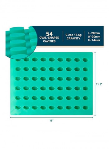 Silicone Chocolate Mould Green 11.5x15inch