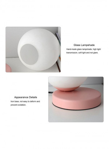 Modern Minimalist Multi-function Mini Table Lamp Pink/White 19x19x22cm