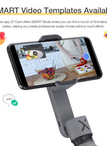Portable Handheld Smartphone Stabilizer Grey
