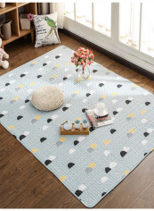 Geometric Pattern Living Room Soft Carpet Multicolour 120(W)x210(L)centimeter