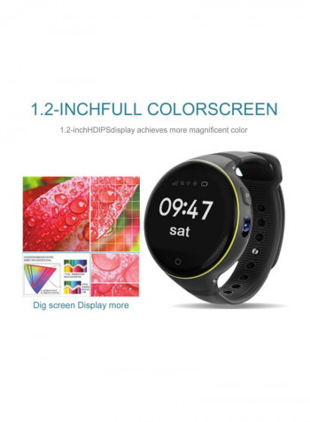 S668 Bluetooth Smartwatch Black/Lime Green