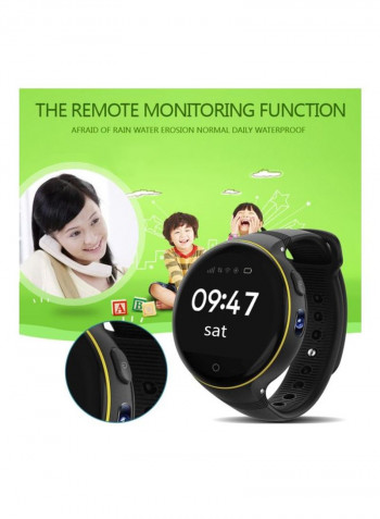 S668 Bluetooth Smartwatch Black/Lime Green