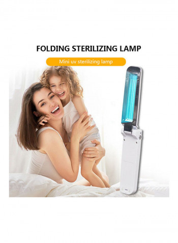Sterilization Lamp Remote Plastic Portable USB 13 x 13 x 13cm white