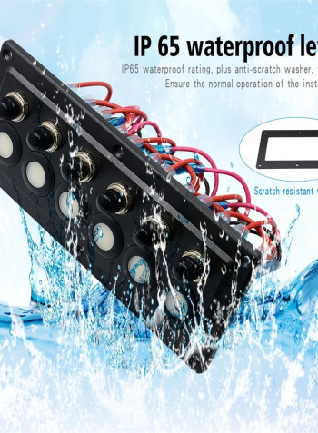 6 Way Switch Panel For RV Boat Yacht CS-976A2