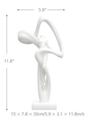 3D Design Printed Sculpture White 685g