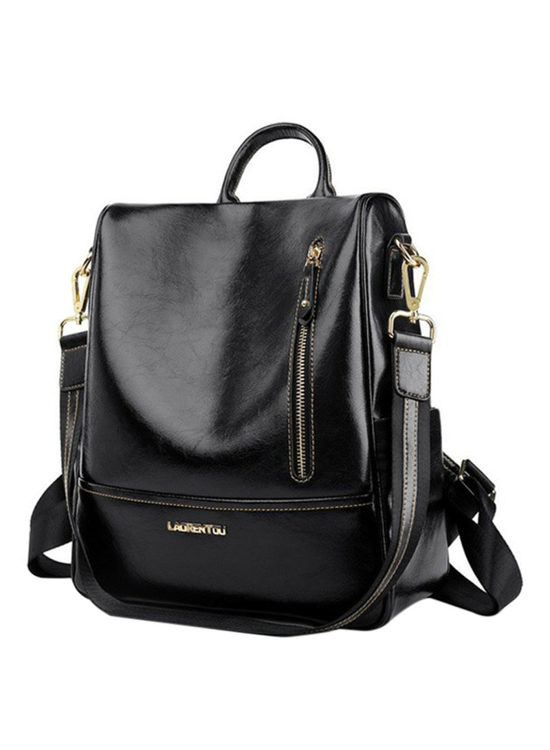 Anti Theft Big Capacity Travel Shoulder Bag Black