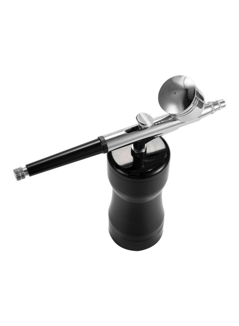 Portable Spray Pump Set Black/Silver 19x6x17centimeter