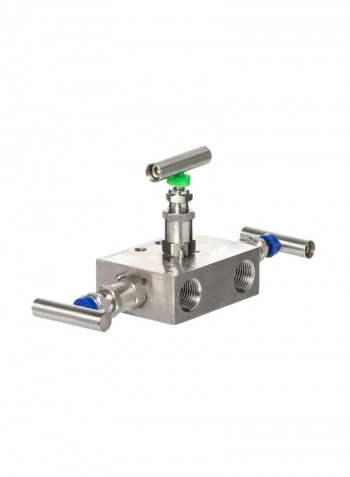 3-Manifold Valve Silver/Blue