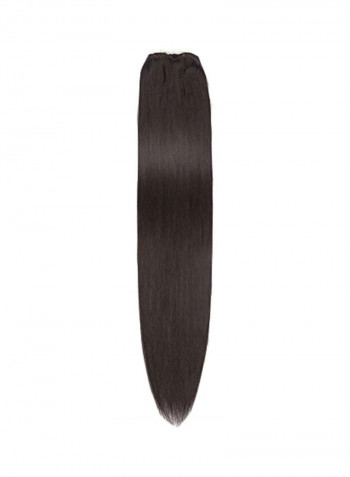 Long Straight Clip-In Hair Extension 1b Natural Black 22inch