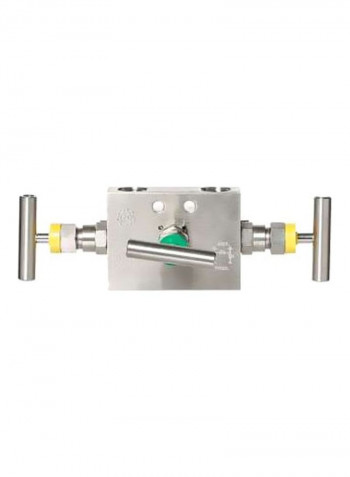 Three Valve Manifold Silver/Yellow/Green