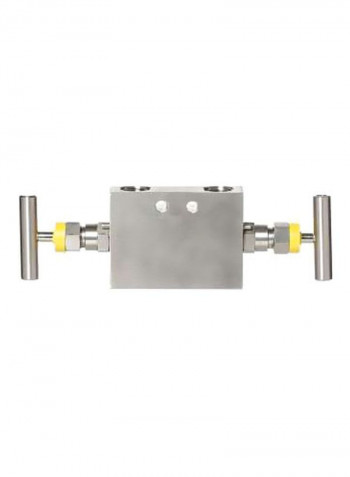 Three Valve Manifold Silver/Yellow/Green