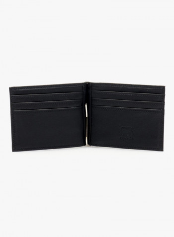 Money Clip Card Case Black Grey