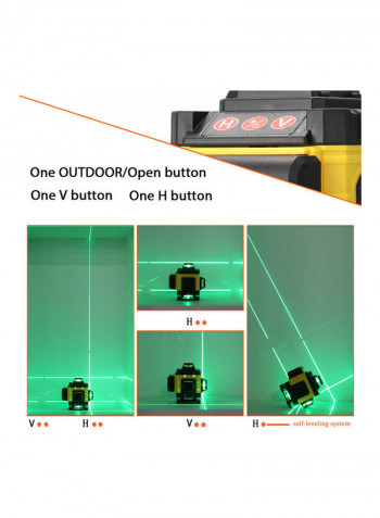 Multi Functional 16 Line Laser Level Set Multicolour
