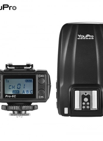 Wireless Flash Trigger For Canon EOS Rebel DSLR Black