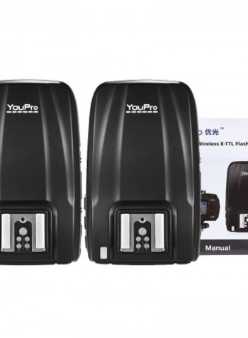 Wireless Flash Trigger For Canon EOS Rebel DSLR Black