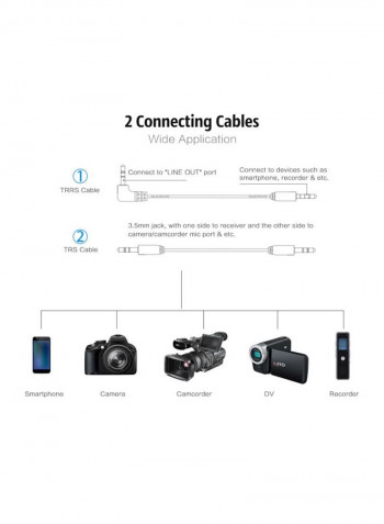 BY-WM4 Mark II Wireless Microphone LU-D6970 Black