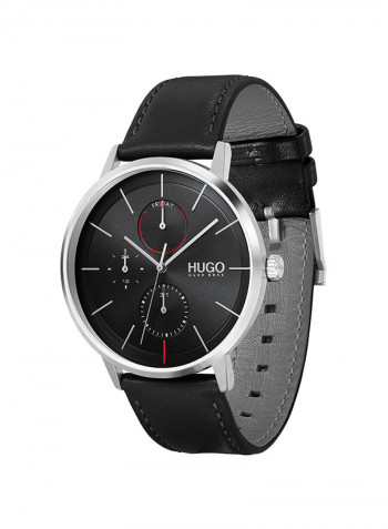 Men's Leather Analog Wrist Watch 1530169