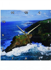 Kilauea Lighthouse Hawaii Wall Clock Multicolour 13x13inch