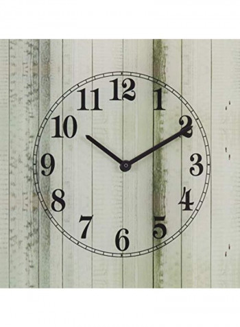 Decorative Wall Clock Green/Beige/Red