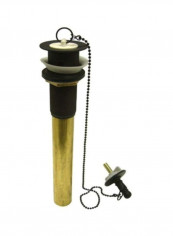 Lavatory Drain With Stopper Gold/Black 10x2.3x2.3inch