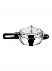 Vinod Stainless Steel Pressure Pan With Lid Silver/Black 24.5cm