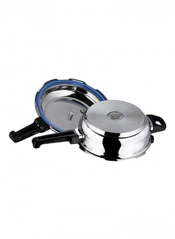 Vinod Stainless Steel Pressure Pan With Lid Silver/Black 24.5cm