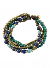 Brass Bead Bracelet