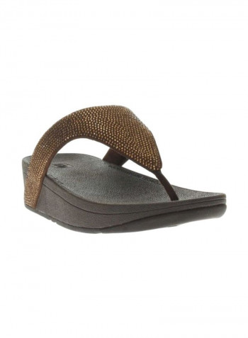 Lottie Shimmercrystal Slip-on Casual Sandals Bronze