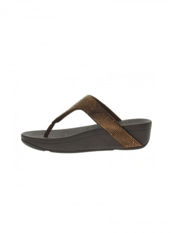 Lottie Shimmercrystal Slip-on Casual Sandals Bronze