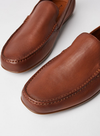 Demetriflex Slip-Ons Cognac