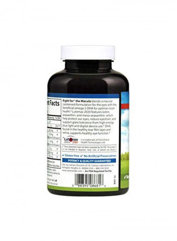 Right For The Macula Support Vision Health - 120 Softgels