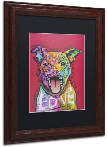 Khalessi Wooden Framed Wall Art Multicolour 11 x 14inch