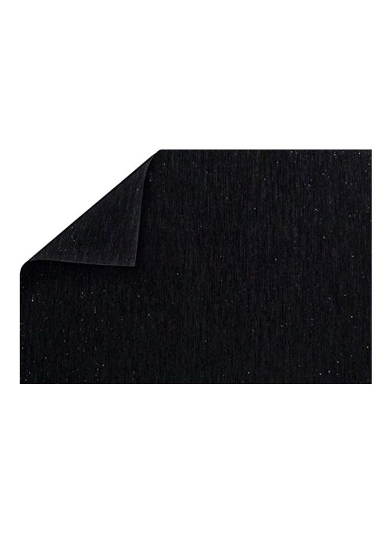 15-Piece Double-Sided Brushed Metal Cardstock Black