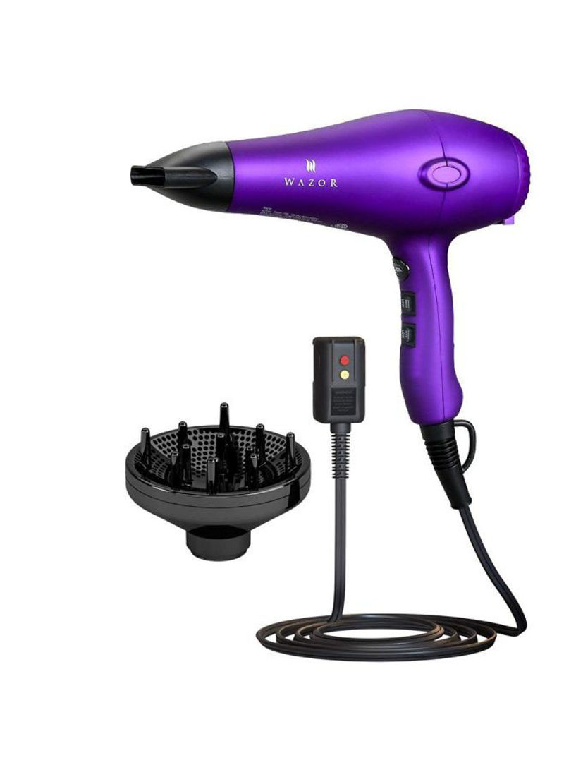 Low Noise Hair dryer Purple/Black