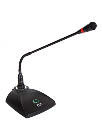 Desktop Gooseneck Wired Microphone System PDMIKC5 Black/Red