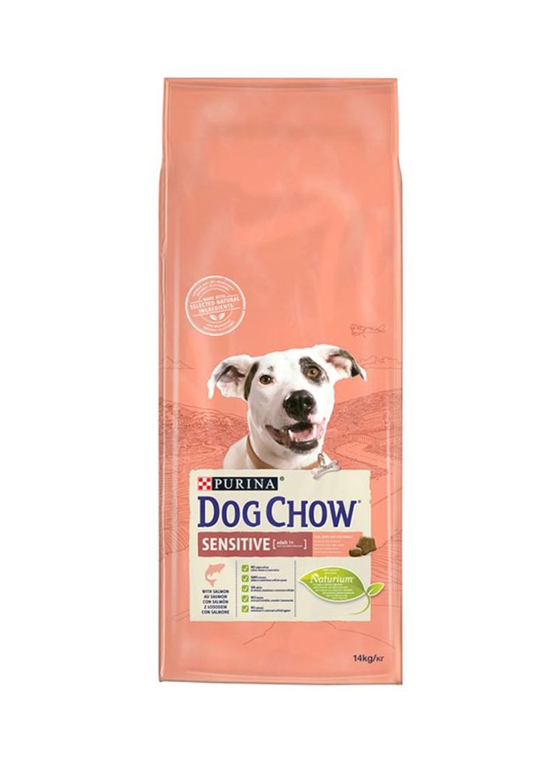 Dog Chow Sensitive With Salmon Dry Dog Food Bag 14kg
