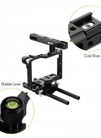 Professional Video Accessories Full Frame Camera Cage Kit Black