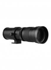 Camera Mf Super Telephoto Zoom Lens Black