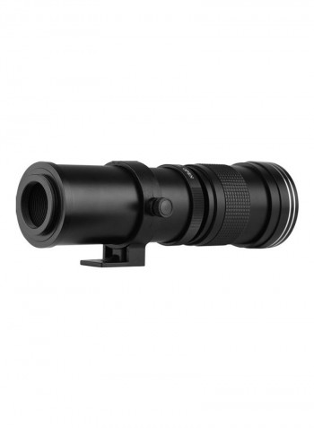Camera Mf Super Telephoto Zoom Lens Black