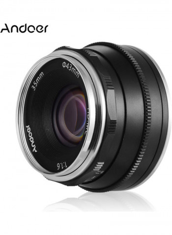 F1.6 Manual Focus Lens Large Aperture Black/White