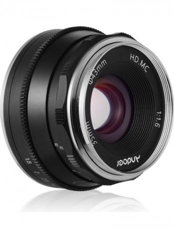 F1.6 Manual Focus Lens Large Aperture Black/White