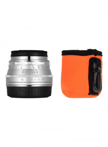 F1.6 Manual Focus Lens Large Aperture Silver/Black