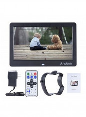 LED Digital Picture Frame With Remote - US Plug Black
