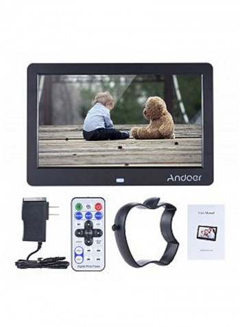 LED Digital Picture Frame With Remote - US Plug Black