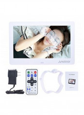 LED Digital Picture Frame With Remote - US Plug White
