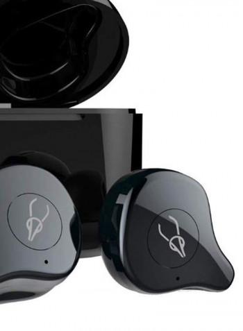 Bluetooth Wireless In-Ear Earbuds With Charging Case Grey/Black