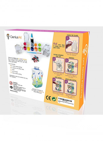 DIY Glass Painting Set Multicolour