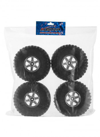 4-Piece Remote Controller Car Tyre Set With Hub