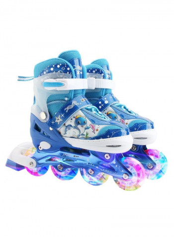 Adjustable Inline Skates With Illuminating Wheels 41.0x37.0x11.0cm