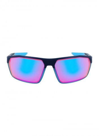Men's Fullrim Metal Modified Rectangle Sunglasses